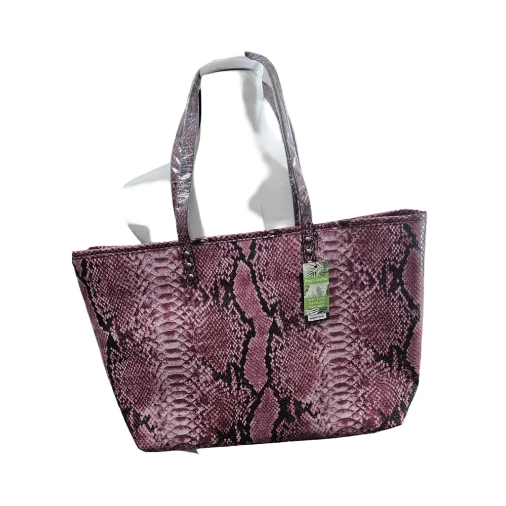 NWT Badgley Mischka Snake Print Design Tote